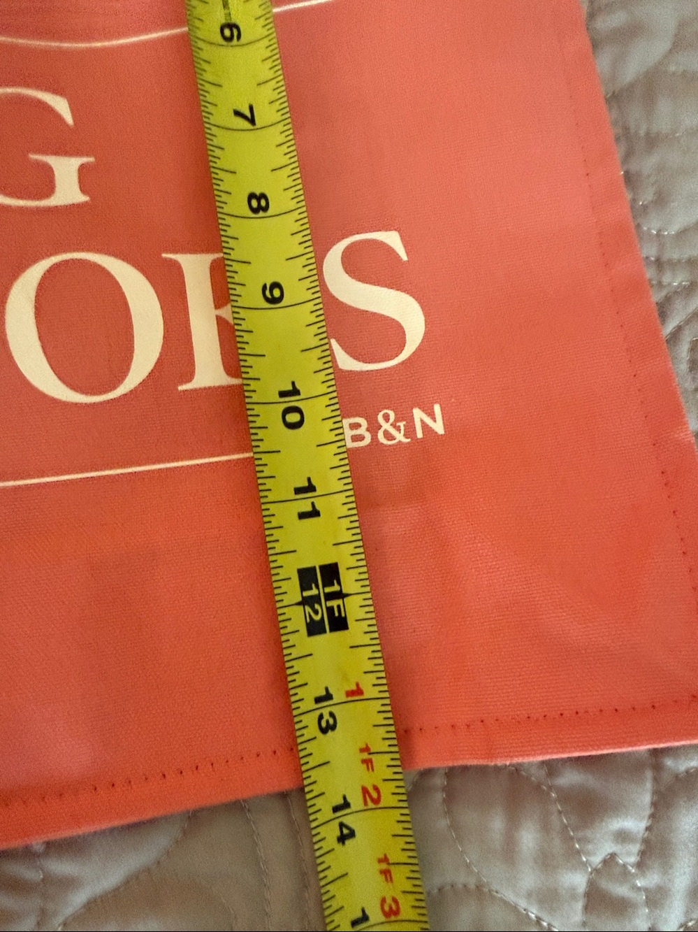 NWT! Barnes & Noble Coral Tote Bag - A Bag of Books - Picture 5 of 8